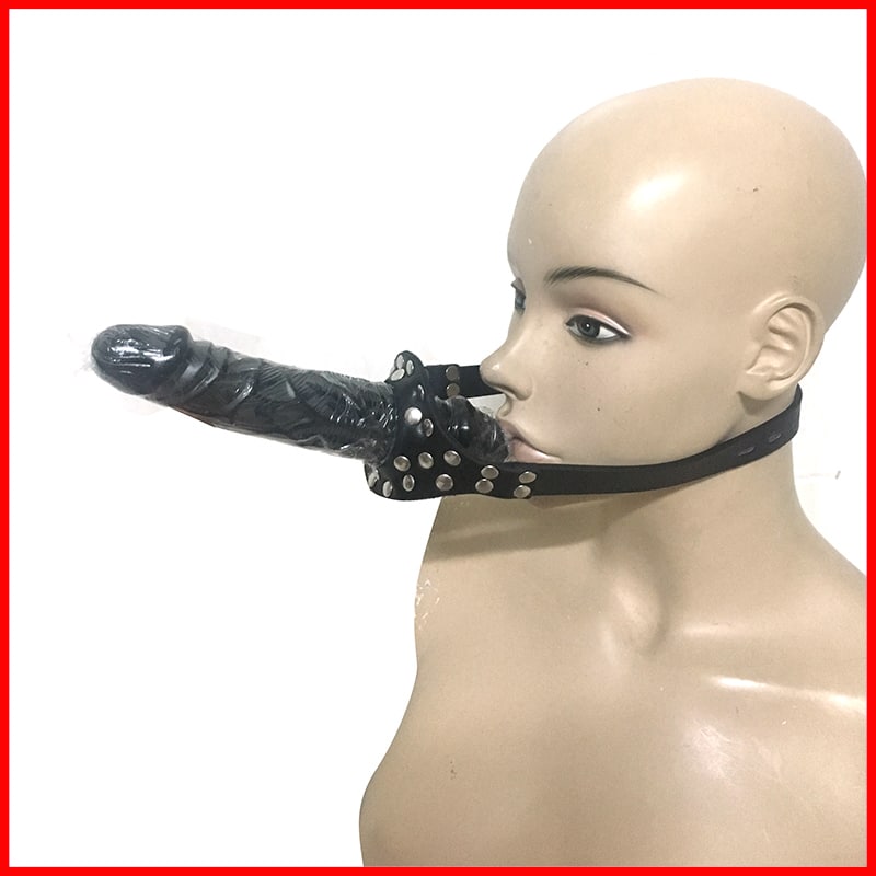 Sex toys sexy dildo open mouth gag ball leather harness head bondage restraint